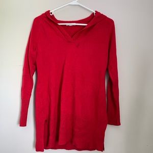 Red Hooded Sweater